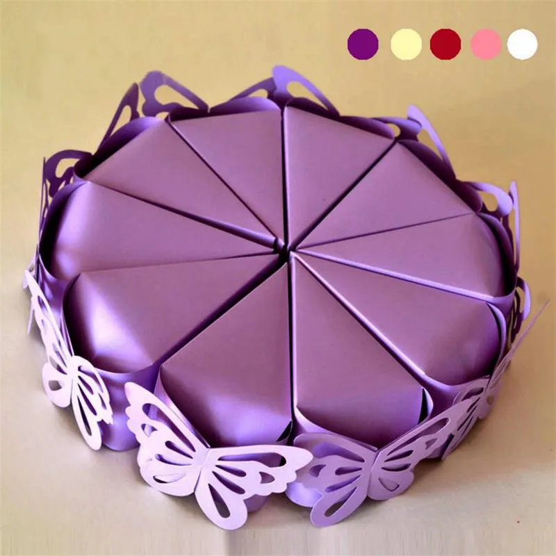 10 шт. Свадебная конфетная коробка Подарочная сумка Европейский торт Коробки