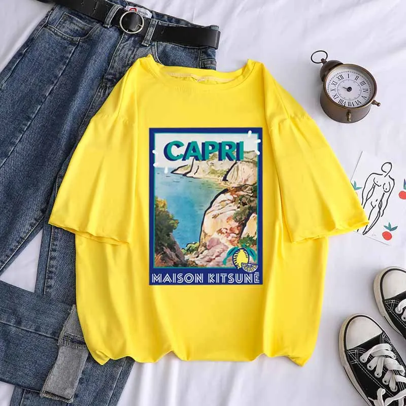 

WK T Shirt Women Summer Casual Tshirts Tees Harajuku Korean Style Graphic Tops Kawaii Female T-shirts Cothing