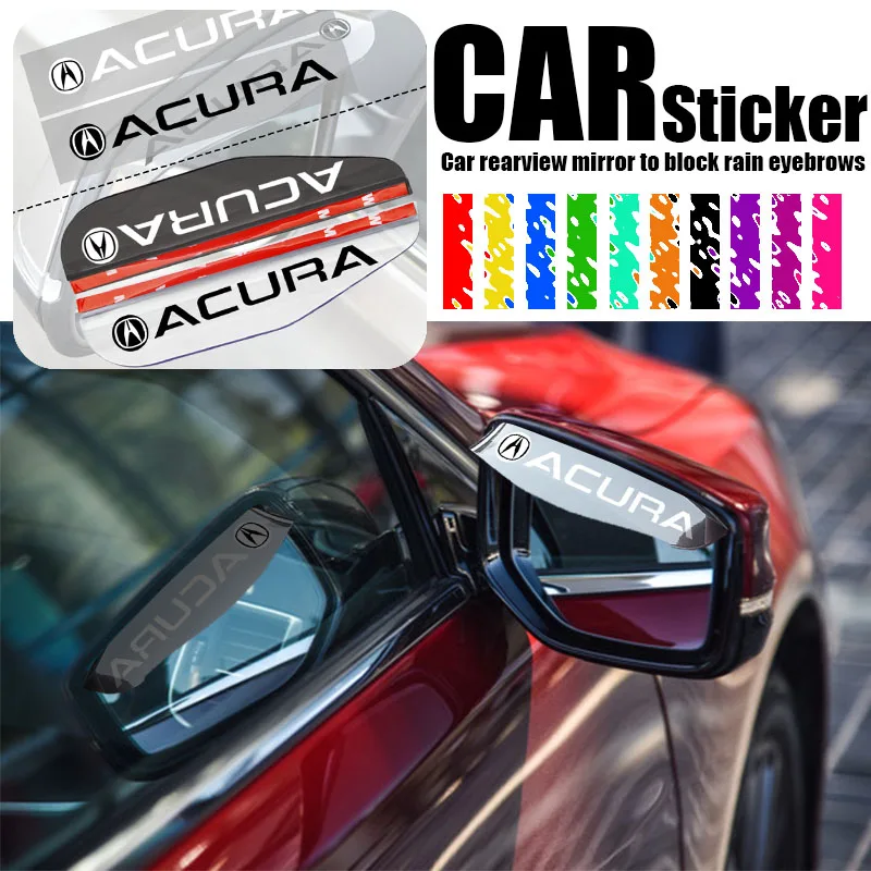 

Автомобильная наклейка на зеркало заднего вида с логотипом, 2 шт., для Acura CSX RL ILX TL TLX MDX RDX CL RSX ZDX TSX NSX, автомобильные аксессуары