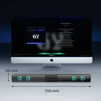 2021 wireless rgb bluetooth speaker sound bar tv computer echo wall home theater subwoofer surround sound strip with tf card aux
