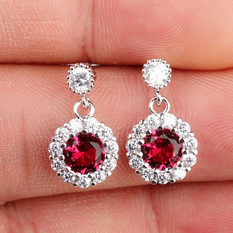 

BIJOX STORY Trendy 100% 925 Sterling Silver Women Stud Earrings Jewelry with Yellow Gemstones Eagagement Fashion Gifts Wholesale