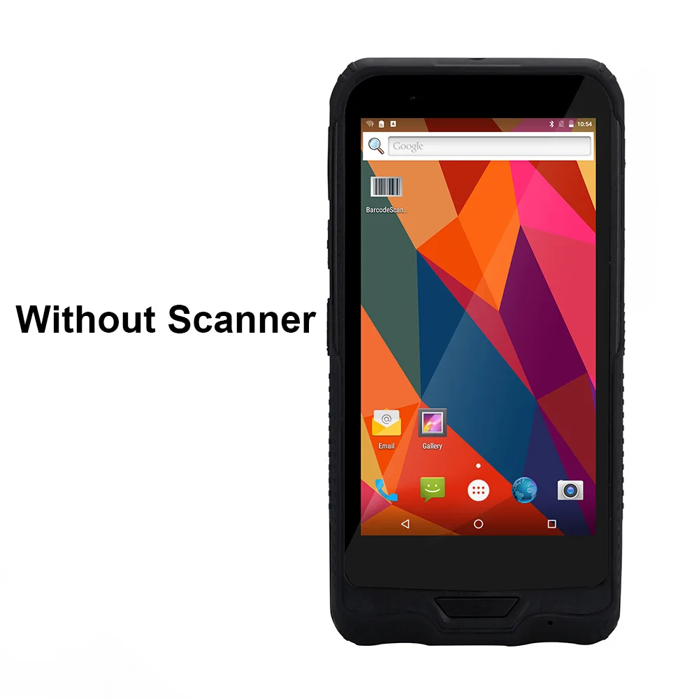 without Scanner Высокое качество " сборщик мобильных данных ручной КПК терминал 4G Android 1D/2D сканер штрих-кода с зарядной колыбелью Пистолетная ручка - Цвет: without Scanner