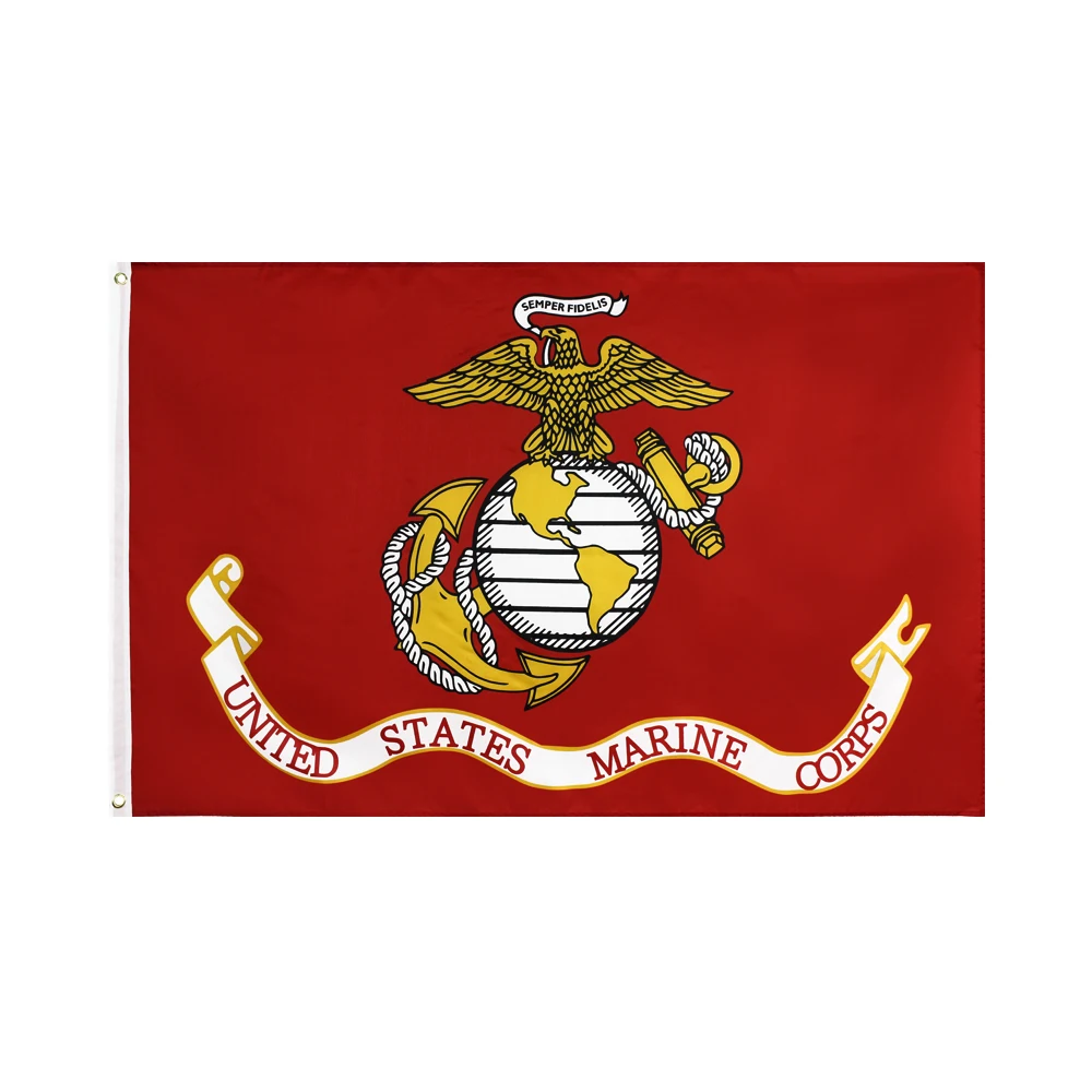 

FLAGHUB 60x90 90X150cm Polyester United States American Army USMC Marine Corps Flag For Decoration