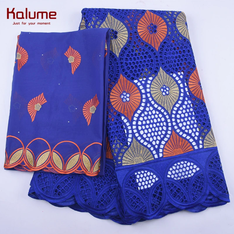 

Kalume African Swiss Cotton Lace Fabric Holes Headcloth Nigerian Swiss Voile Lace With Stones Scarf Cotton Lace For Sewing 2029
