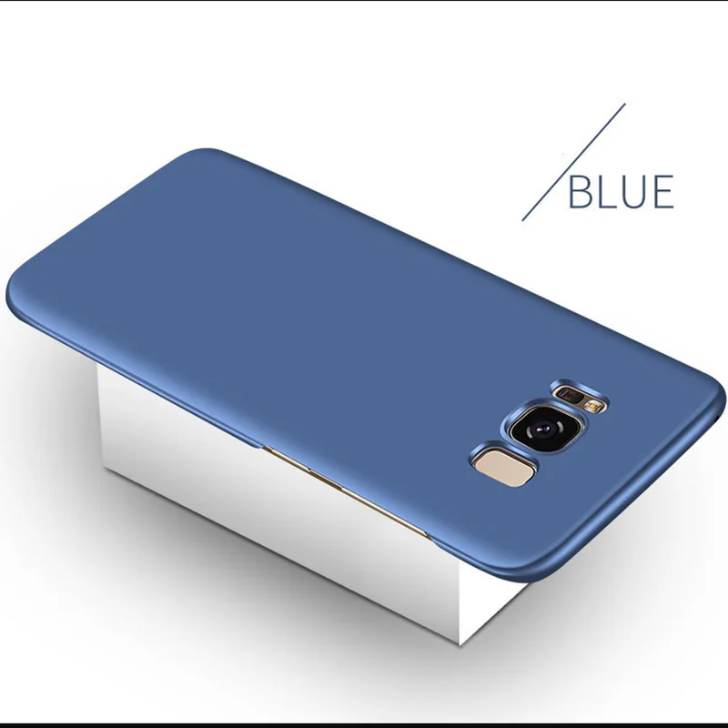 Однотонный ультратонкий жесткий ударопрочный чехол для телефона Samsung Galaxy S7 S8 S9 S10