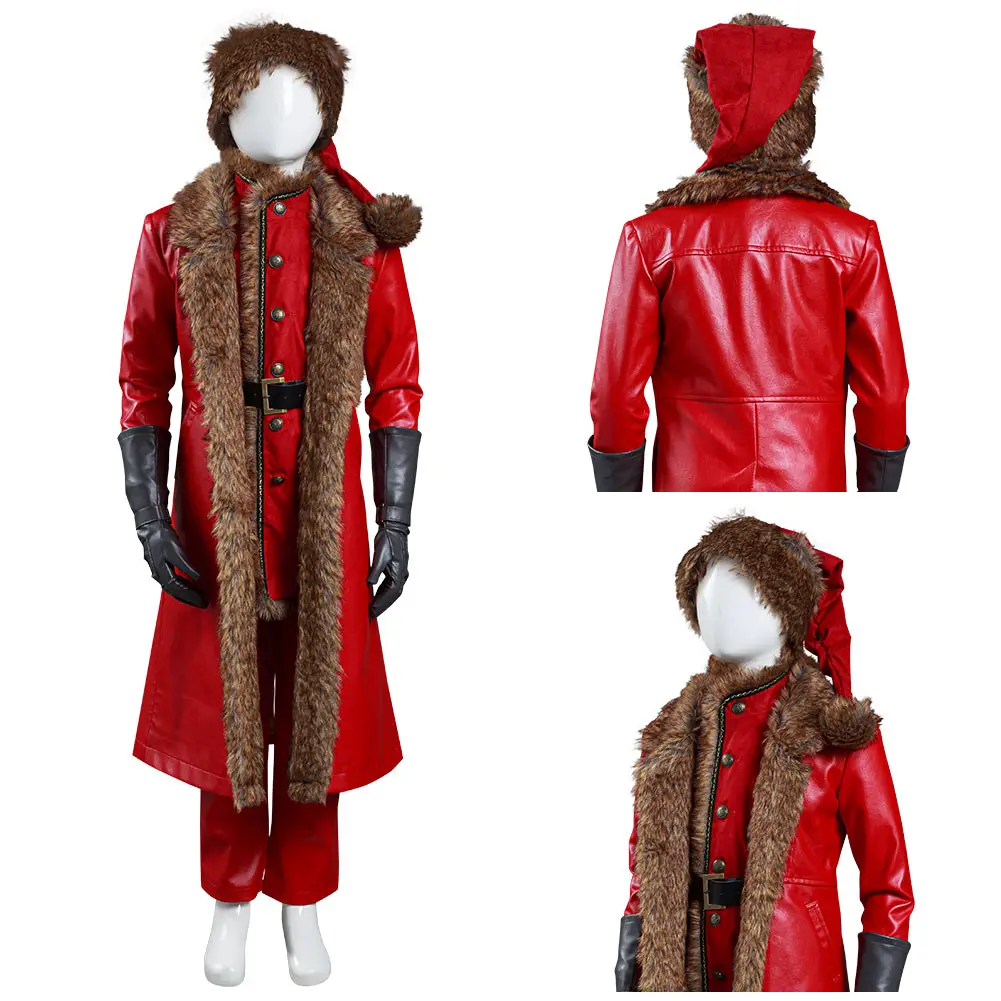 

The Christmas Chronicles Santa Claus Cosplay Costume Kids Children Coat Shirt Pants Outfits Halloween Carnival Suit
