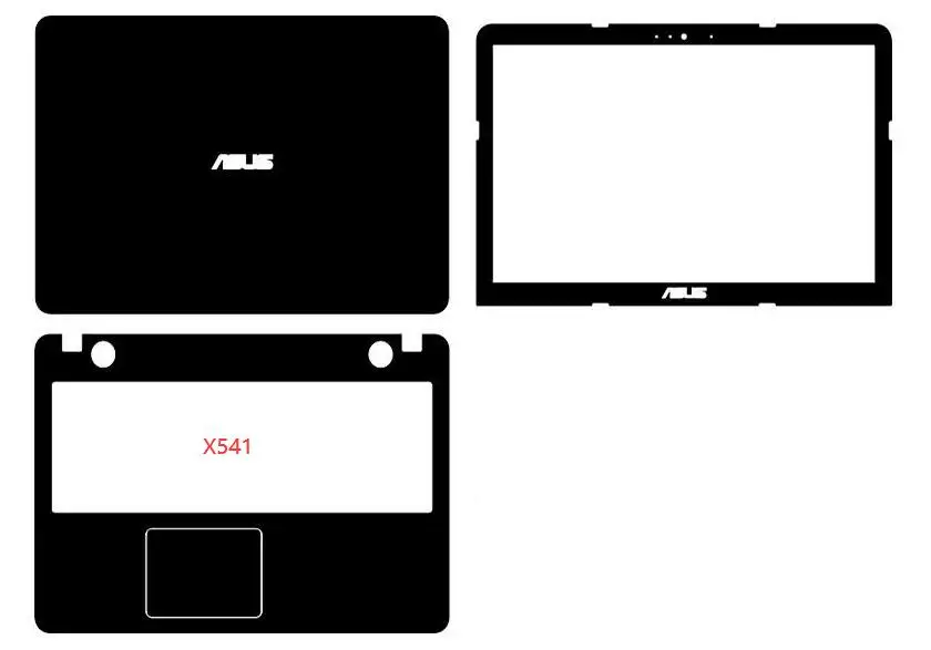 Углеродная Защитная Наклейка для ASUS X556 A556 K556 F556 R558 X512 X512F X541S X541 F541 F541S X540 X540L X505 A505