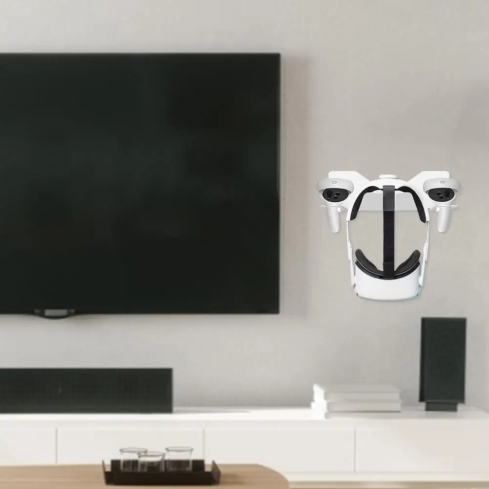 Металлический Настенный Держатель для гарнитуры VR подставка с крючком полка