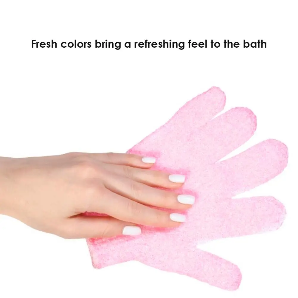 

Five Fingers Bath Gloves Household Shower Towel Scrub Body Wash Children Home Supply Elastic Wipe Back Bathing Cleaning Gloves