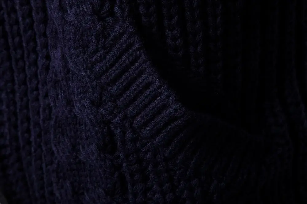 Мужской осенний плотный Новый Модный деловой Повседневный свитер мужская