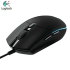 Новая Оригинальная проводная мышь Logitech G102, оптический кабель с удобной технологией захвата, поддержка столаноутбука, Windows
