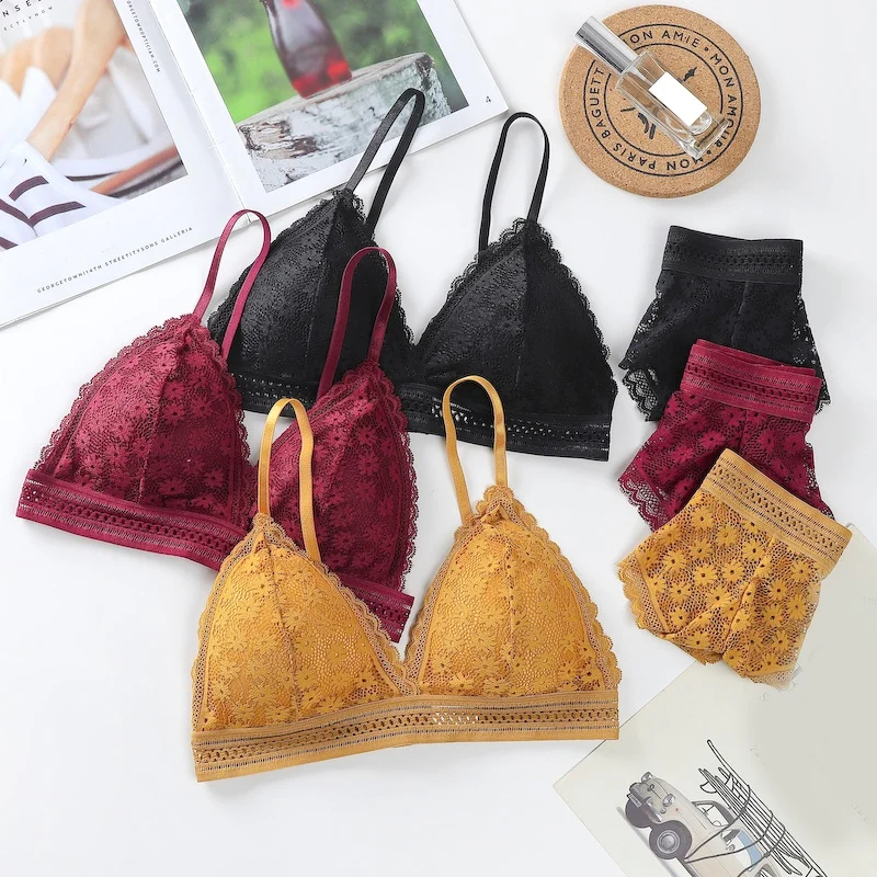 Бюстгальтер женский кружевной бесшовный с глубоким V-образным вырезом | Женская