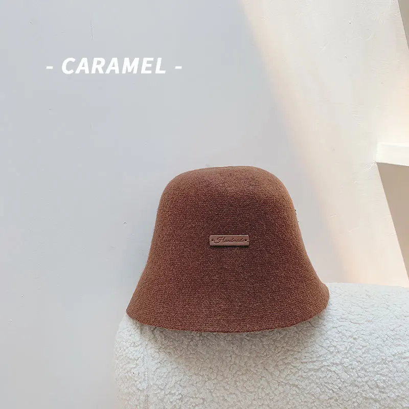 Панама женская однотонная зимняя спортивная шапка из 90% шерсти в стиле хип-хоп