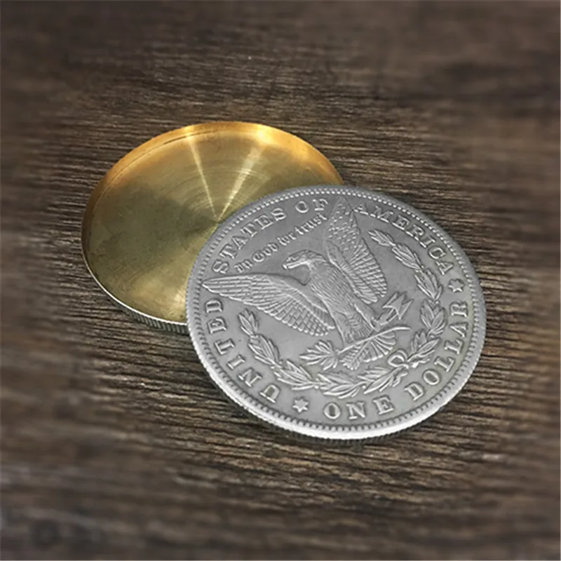 Morgan Dollar и Расширенная оболочка (хвост) набор волшебной монета для фокусов