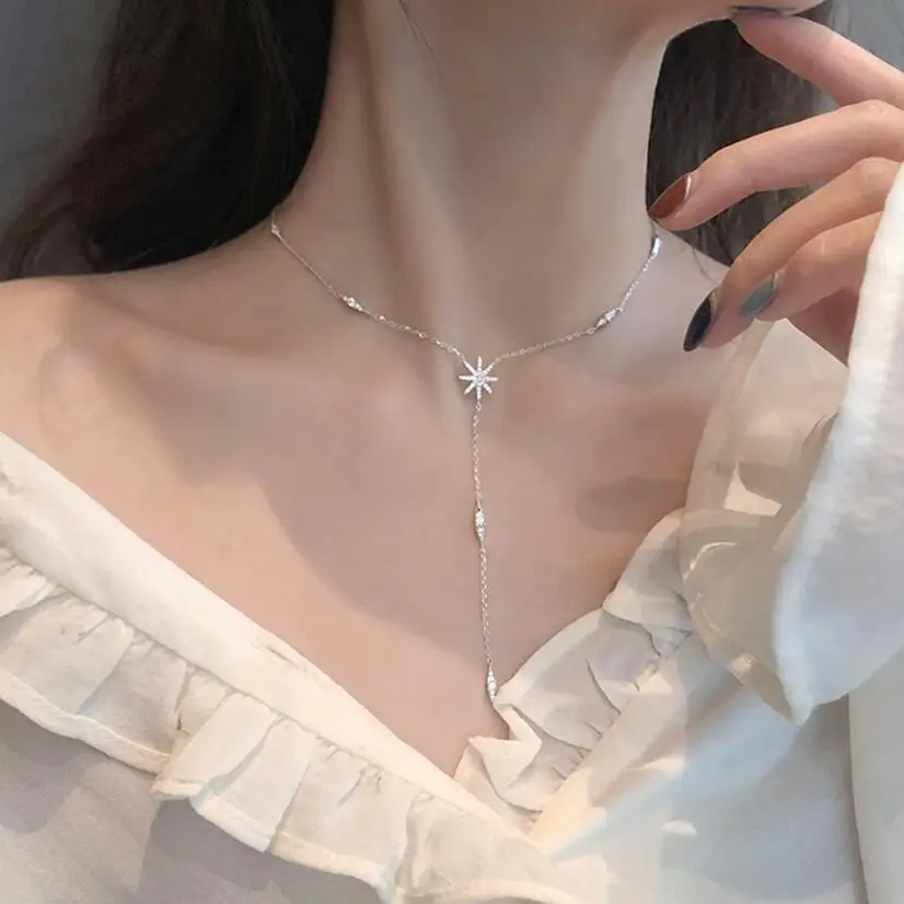 

Цепочка женская из серебра 925 пробы с подвеской в виде подсолнуха