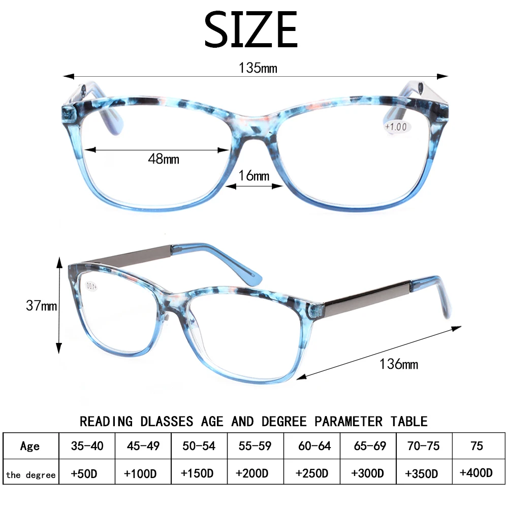 Henotin 4 упаковки металлических дужек очки для чтения гибкие пружинные петли