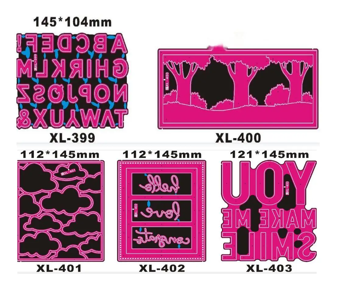 Металлические высекальные штампы Скрапбукинг тиснение папка Набор для sizzix fustella