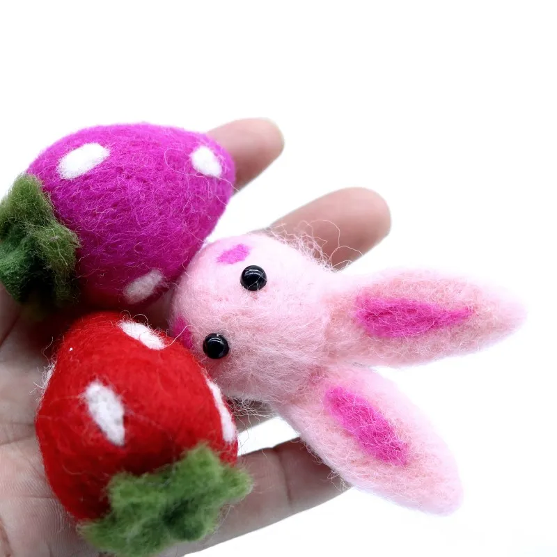 2 шт. шерстяные войлочные милые животные Лось поделки для детей ручной работы