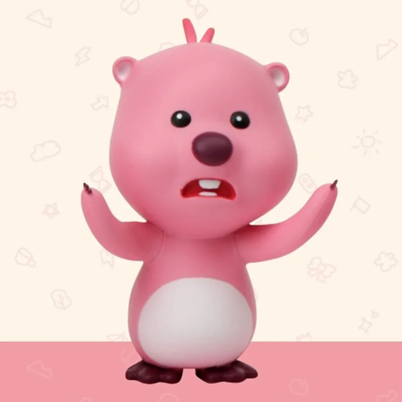 Molang Love Pink Little Beaver Loopy Женская игрушка сюрприз Угадай сумку Decktop фигурка животного