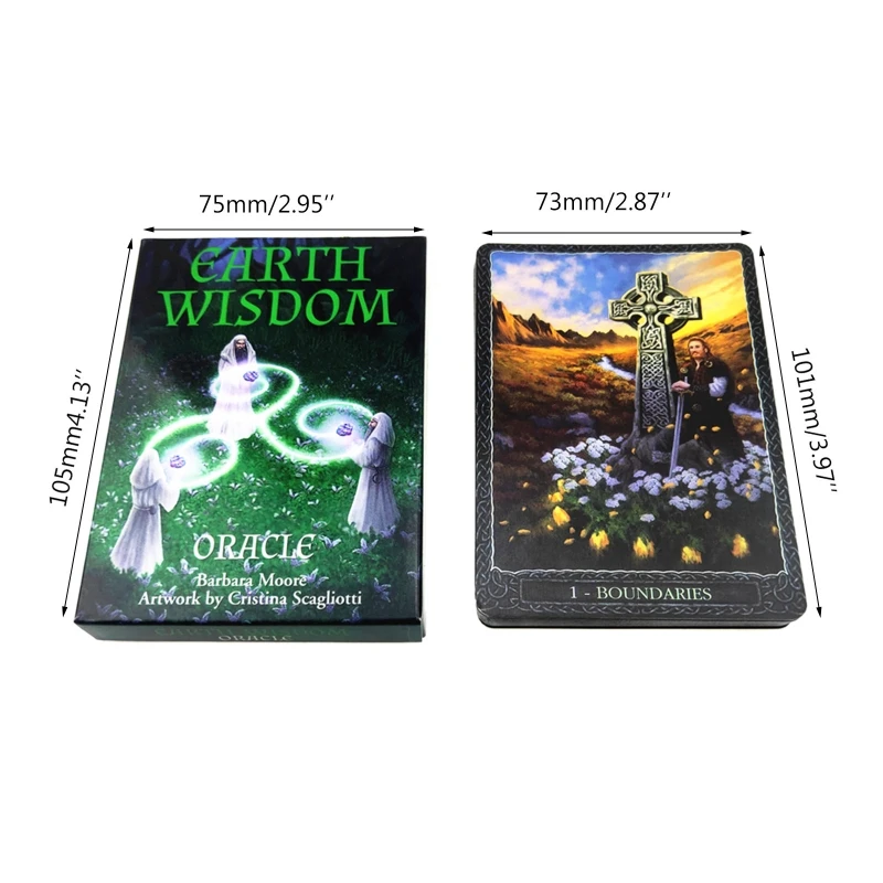 

Earth Wisdom Oracle Cards Full English 32 Cards Deck Tarot Mysterious Divination Family Party Board Game