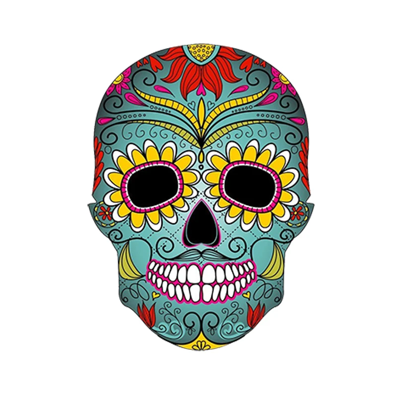 

Personality Car Sticker Creative Skull Vinyl Stickers Waterproof Accessories for Motorcycles Laptop Travel Luggage,13cm*8cm