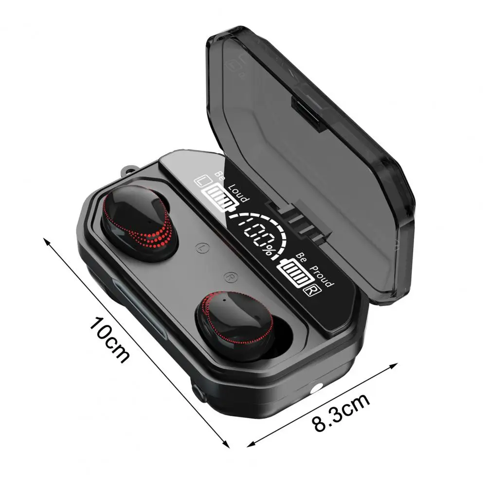 A18 LED Дисплей мощности Шумоподавление сенсорное управление TWS Bluetooth 5.1 Наушники без проводов для домашнего тренажерного зала офиса.