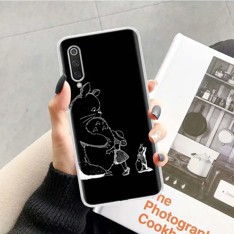 Studio Ghibli Totoro Black Dark Phone Case For Xiaomi Redmi Note 10 Pro 11 10S 11T 9 9S 8 8T 11S 9A 9C 9T 8A 7A 7 5 Art Gift | Мобильные