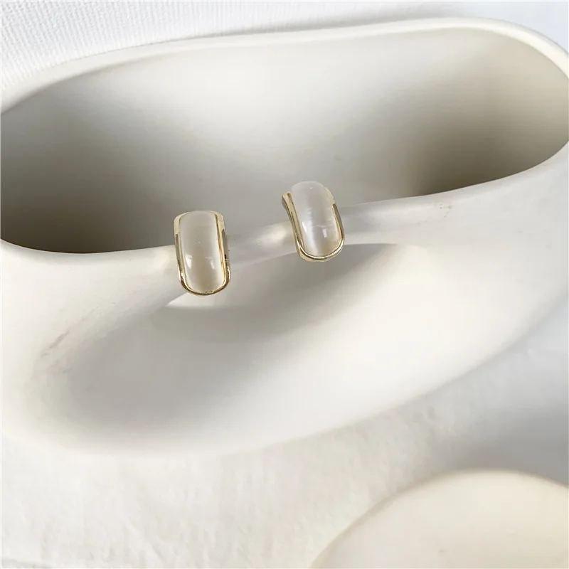 Мода для темпераментных геометрический белый прозрачный малой дуги женские