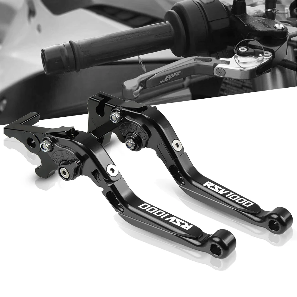 

Motocycle Accessorise CNC Aluminum Adjustable Folding Brake Clutch Levers For Aprilia RSV1000 RSV 1000 2011-2014 2012 2013