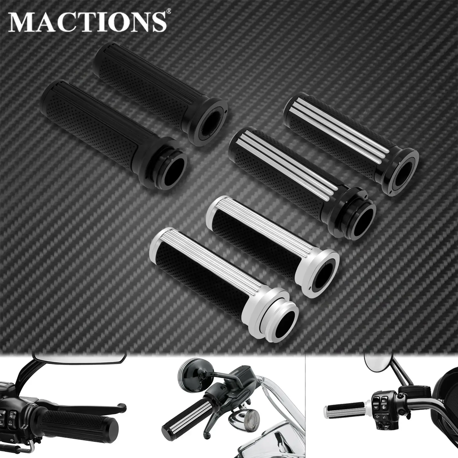 

Motorcycle 1'' 25mm Electronic Throttle Handle Bar Hand Grips Handle Grip For Harley Touring Electra Glide Softail Slim Fat Boy