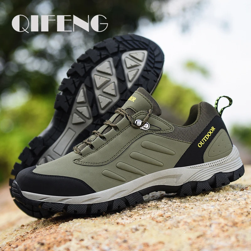Classics Style Men Hiking Shoes Lace Up Sport Outdoor Climbing Trekking Sneakers Mountain Non-slip Breathable Tactical | Обувь
