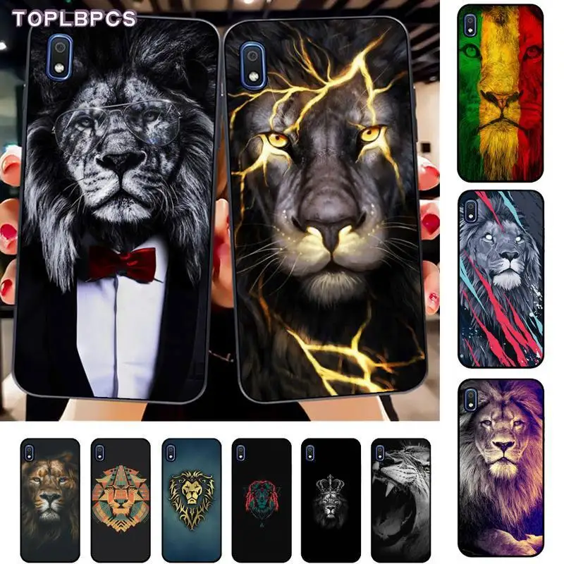 TOPLBPCS Lion Alpha мужской черный ТПУ мягкий чехол для телефона Samsung A10 20s 71 51 10 s 20 30 40 50 70 80