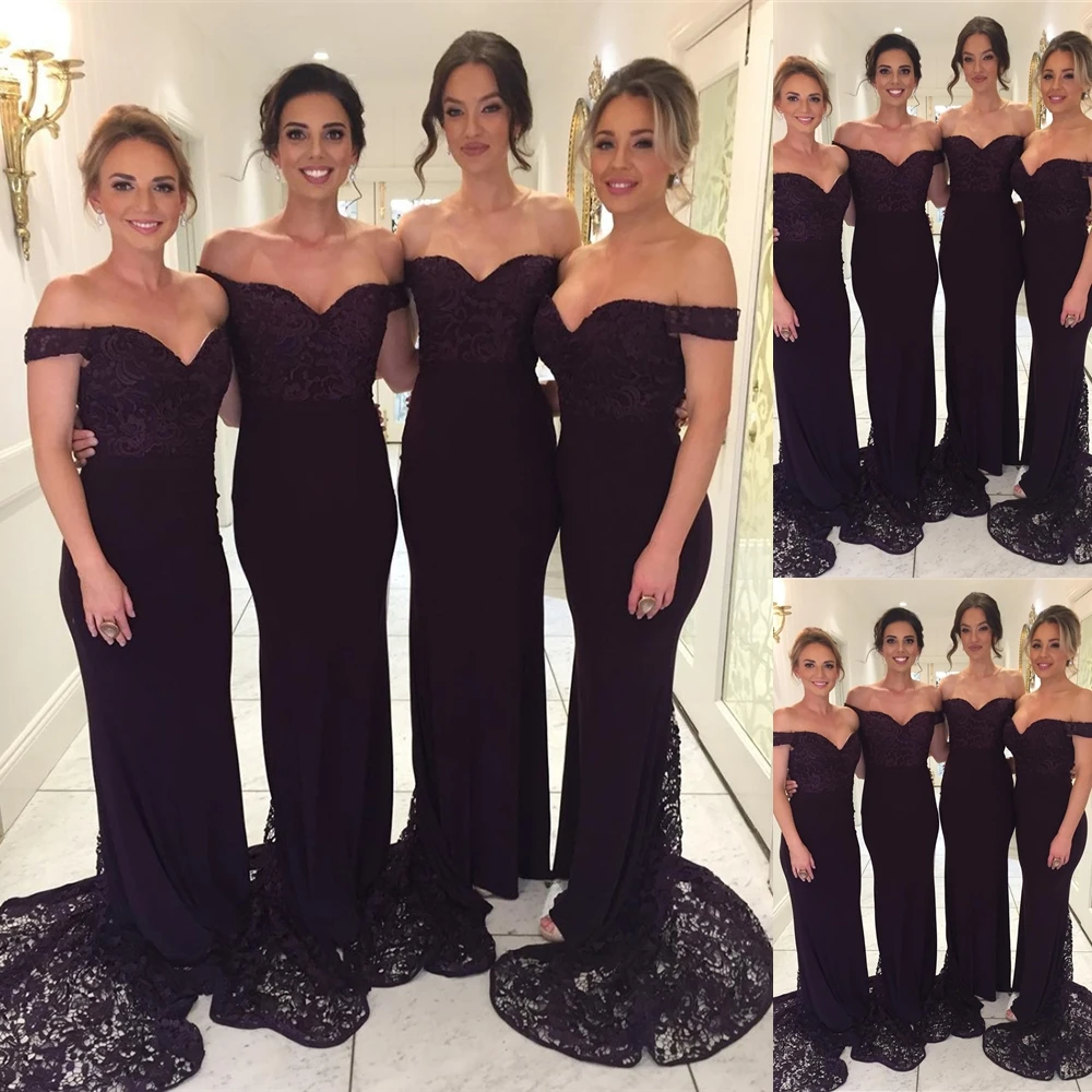 New Trumpet Mermaid Custom Gown Sweetheart Bridesmaid Dresses Black Dress Chiffon Lace Prom Party Sleeveless | Свадьбы и торжества