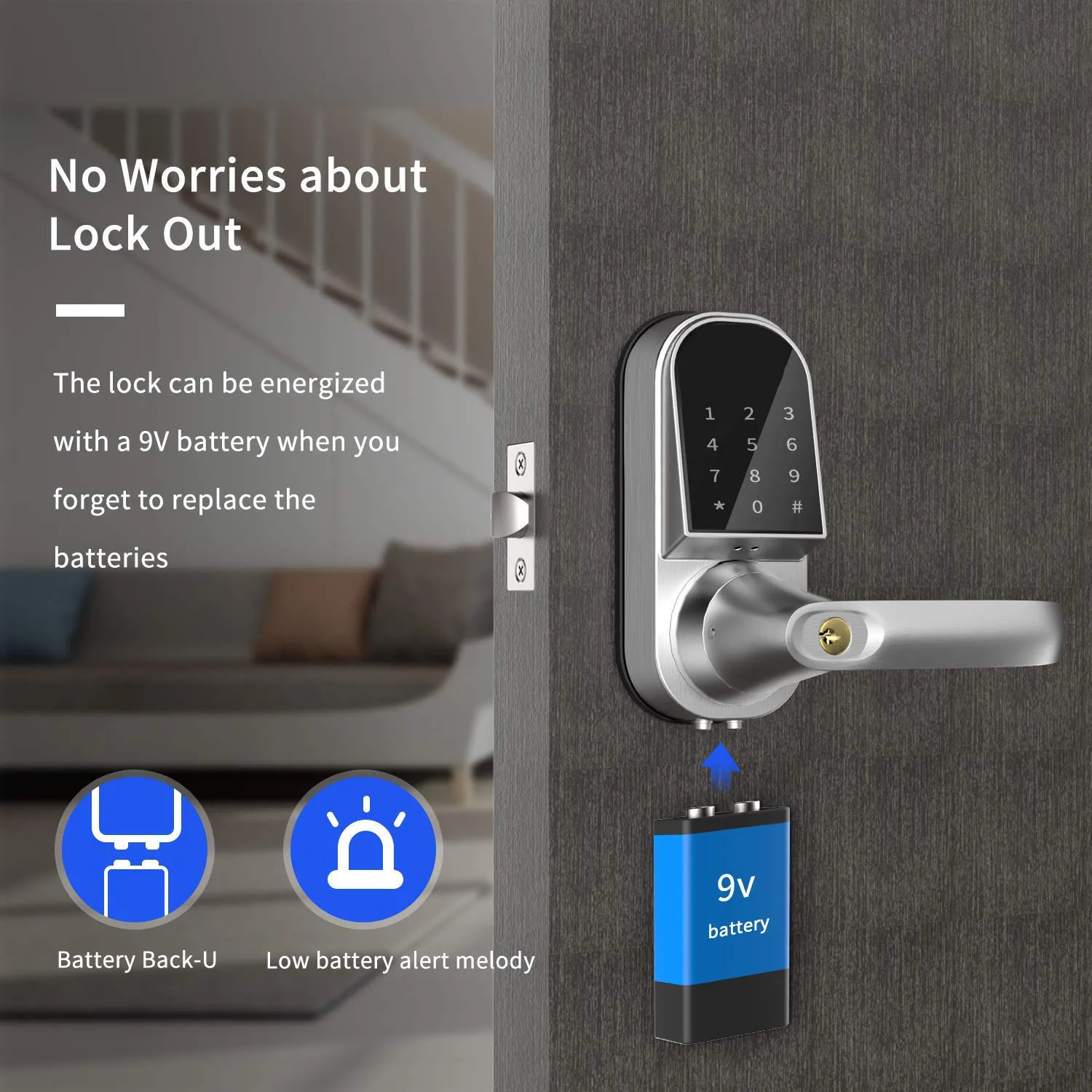 Умный Замок без ключа дверной замок Засов цифровой Электронный Отпечаток пальца