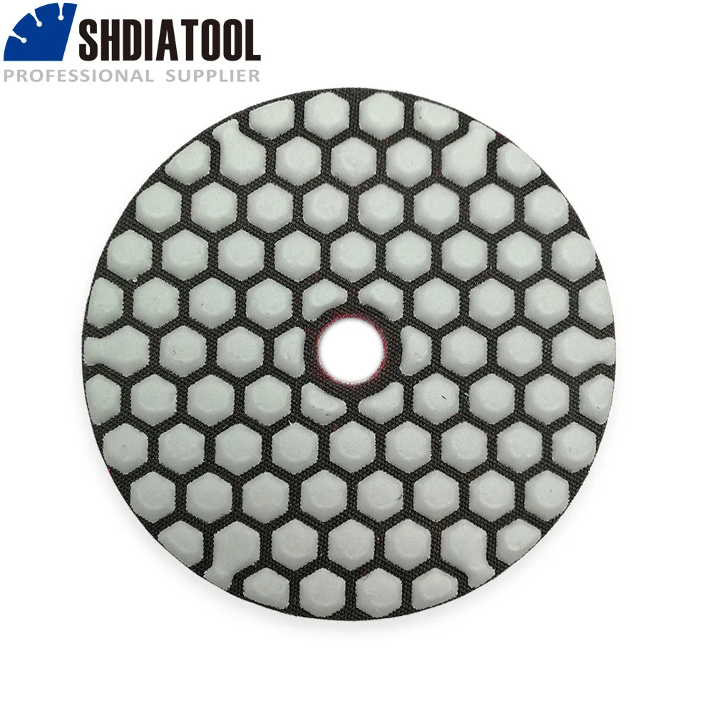 Diatool 6 шт. 4 &quot/100 мм #400 diamond сухой Полировальная Подложка для Гранит и Мрамор