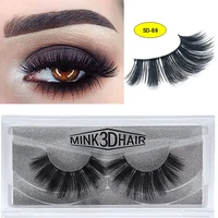 1pairs mink eye lashes eyelashes natural extension tools full coverage glue free mink eye lashes thick long makeup tools