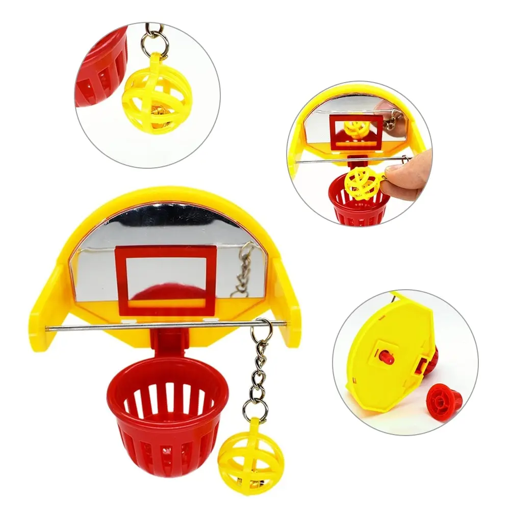 Игрушка для птиц попугаев мини игрушки на тему баскетбола с колокольчиком