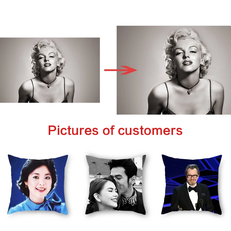 Фото на заказ накидка для подушки ко Дню Святого Валентина уникального дизайна