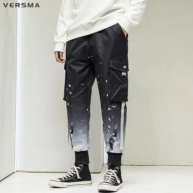 Брюки-султанки VERSMA мужские/женские камуфляжные в стиле Харадзюку спортивные