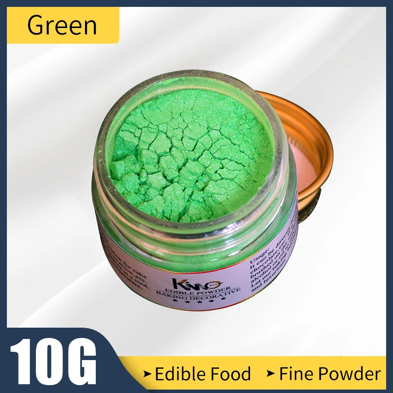 

Edible Food Powder 10g Green Fondant Pigment Coloring to Decorate Cake Bread Chocolate Arts Food Gra