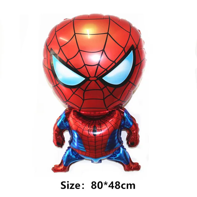 1pc Мстители воздушный шар с изображением Человека-паука, Халка, Тора, Капитана Америки, Железного человека, шары из латекса для маленьких мальчиков, супергероя, украшения для дня рождения - Цвет: 1pc