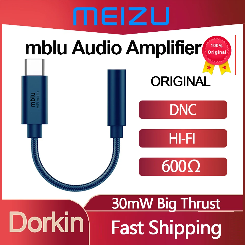 

Meizu Mblu HIFI DAC Headphone Amplifier USB C To 3.5mm Converter Portable Headphones Audio Adapter Amp for Android Type-C