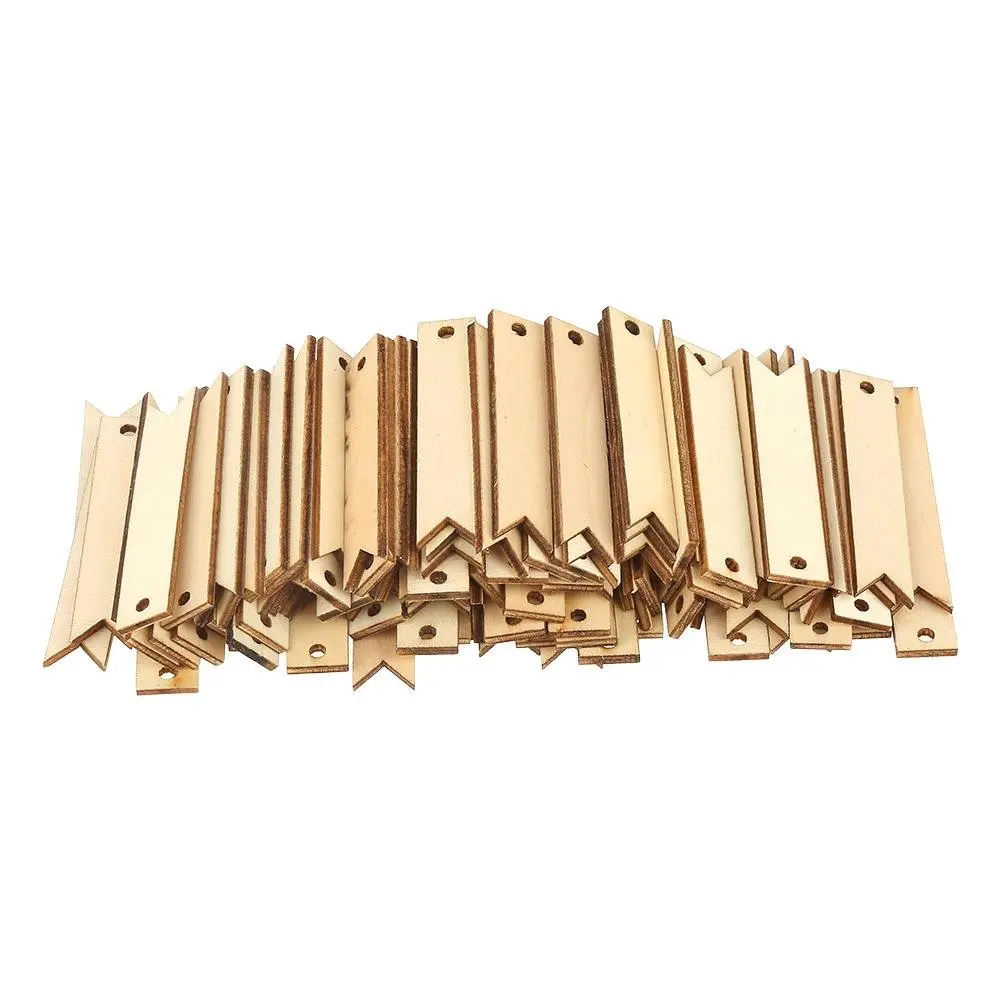 20 штук древесины карта поделки природа Цвет деревянные ярлыки для рукоделия