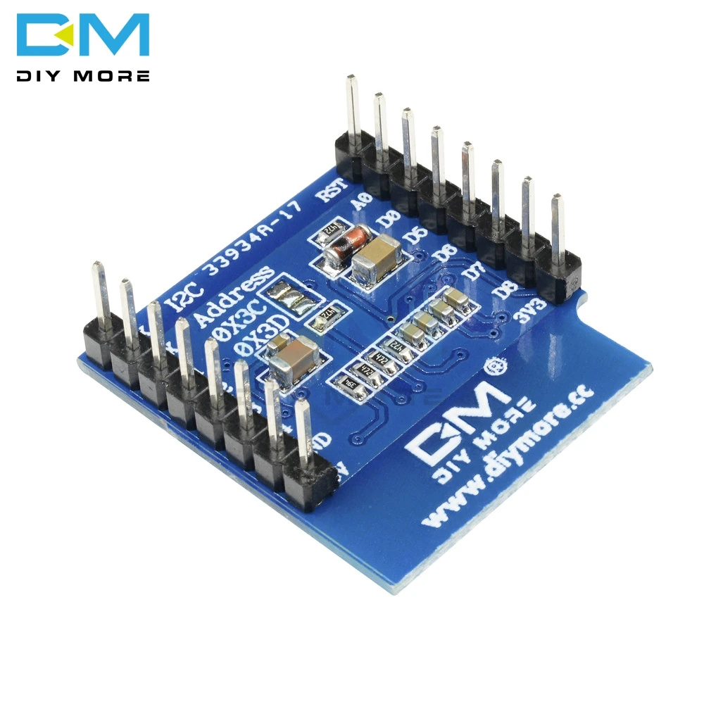 SSD1306 oled-экран для WeMos D1 Mini IIC IEC IOT 0,6" дюймов 64X48 для Arduino совместимый модуль для WeMos D1 Mini 3,3 В
