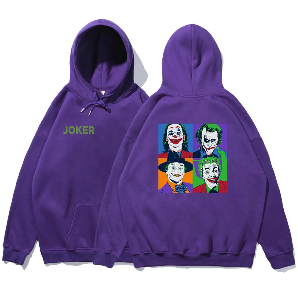 С рисунком Джокера Двусторонняя одежда с принтом Мужская футболка круглым