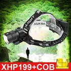 Super neueste XHP199 Leistungsstrkste LED-Stirnlampe USB-wiederaufladbare Kopf-Taschenlampe Hochleistungs-LED-Stirnlampe 18650 XHP90-Stirnlampe