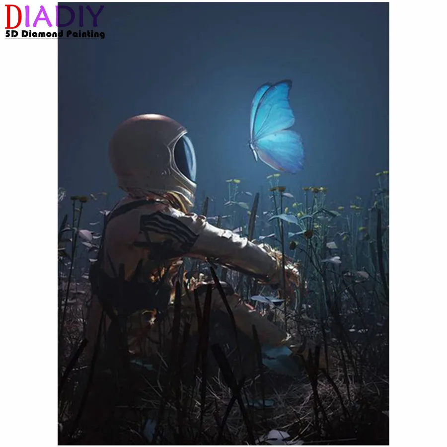 

Outer Space Scenery Diy 5D Diamond Paintings Astronaut Full Square and Round Embroidery Mosaic Cross Stitch for Special Gifts