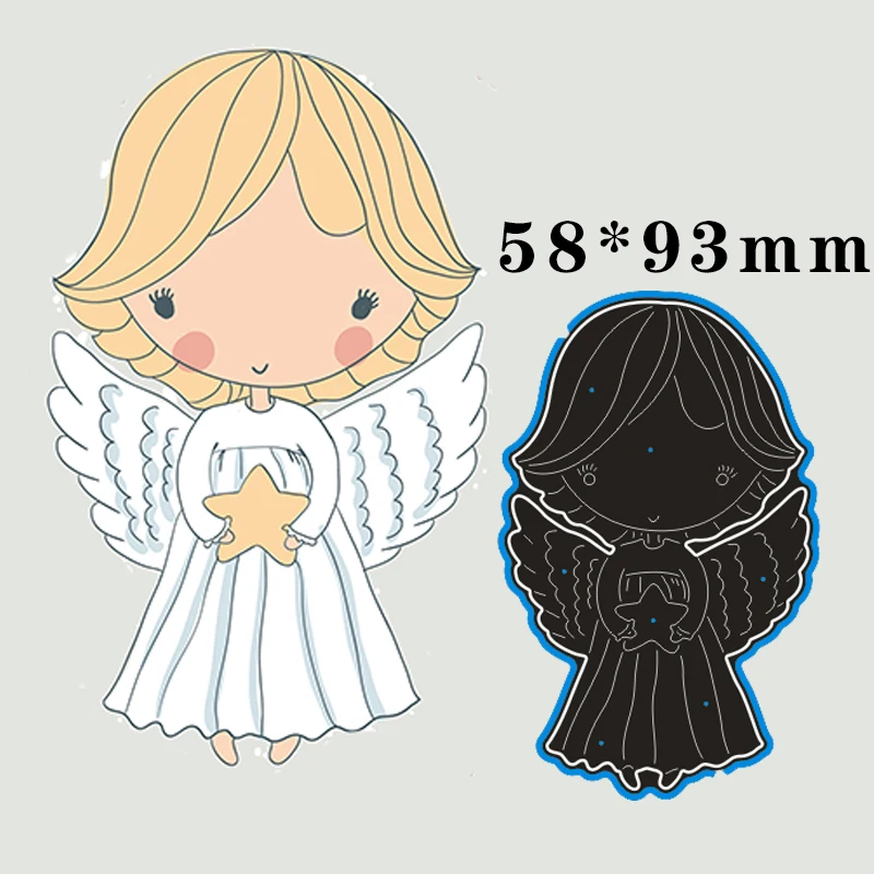 Металлические стальные Вырубные штампы для маленькой девочки с крыльями и