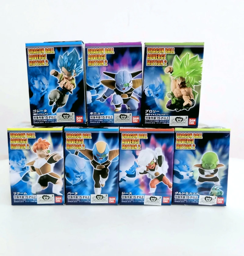 WSTXBD BANDAI Dragon Ball Z DBZ Adverge Motion Vol.02 Gogeta Broly Ginew Vice guurdo Recoome figuals Brinquedos