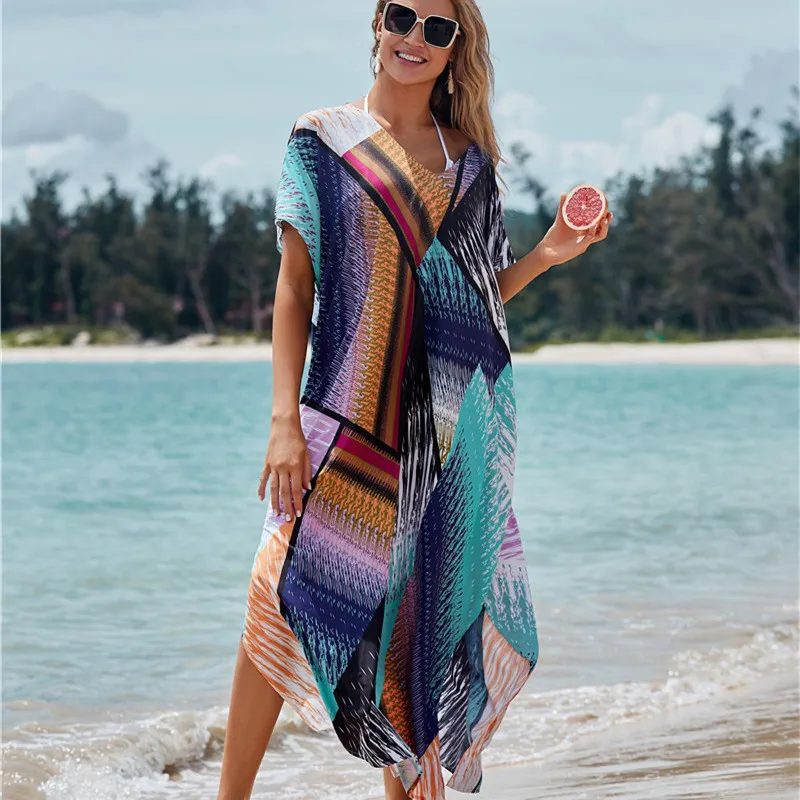 

Women's Swimsuits Pareo Beach Dress Tunic Saida De Praia Feminino 2020 Swimwear Sun Salida Playa Mujer Sexy Cover Up Bathing